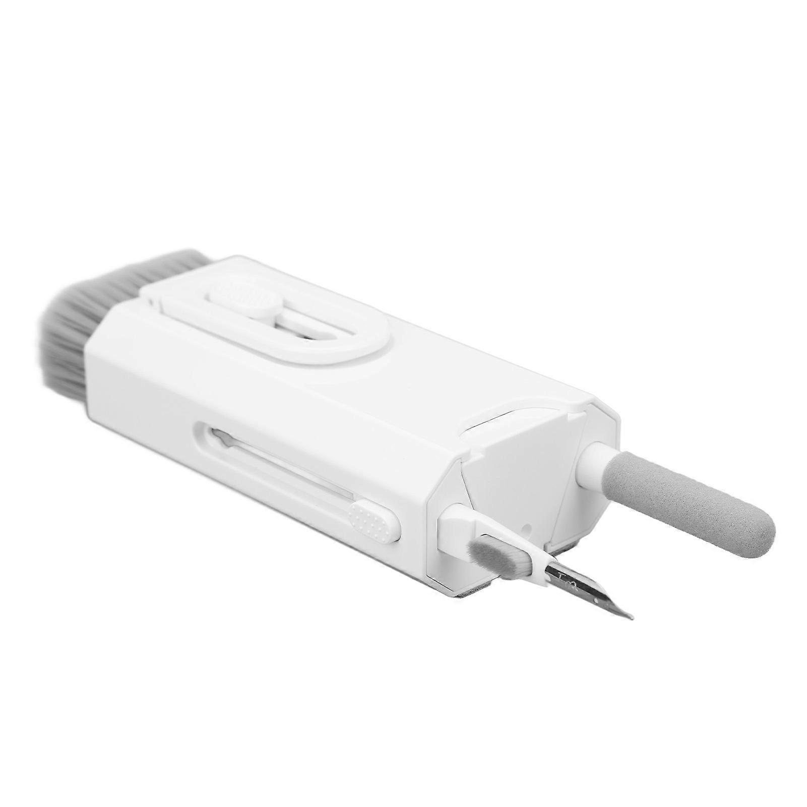 8 In 1 Phone Cleaning Brush Multifunctional Cleaning Brush for Computer Keyboard Headset Laptop Camera Lens White 