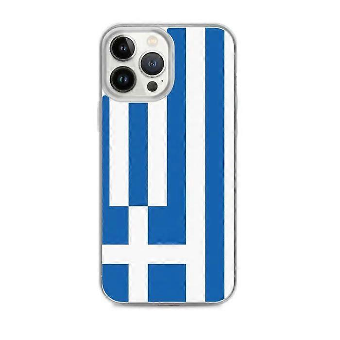 iPhone Case - iPhone 13 Pro Max - Greece Flag - Soft - Multicolored - Vertical