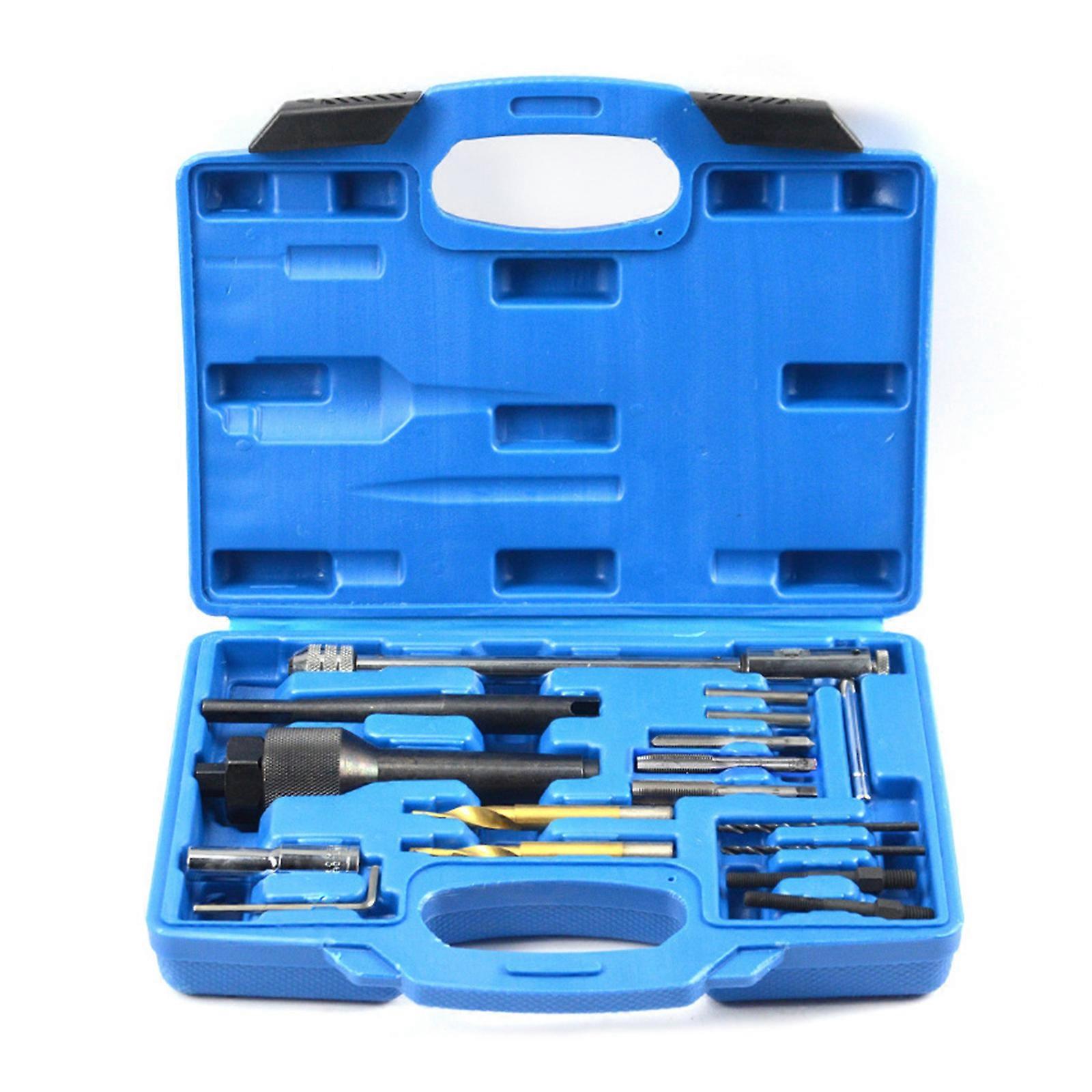 Complete Preheat Plug Maintenance Tool Set With Storage Case Glow Plug Removal Tool Kit Universal Vehicle Compatibility