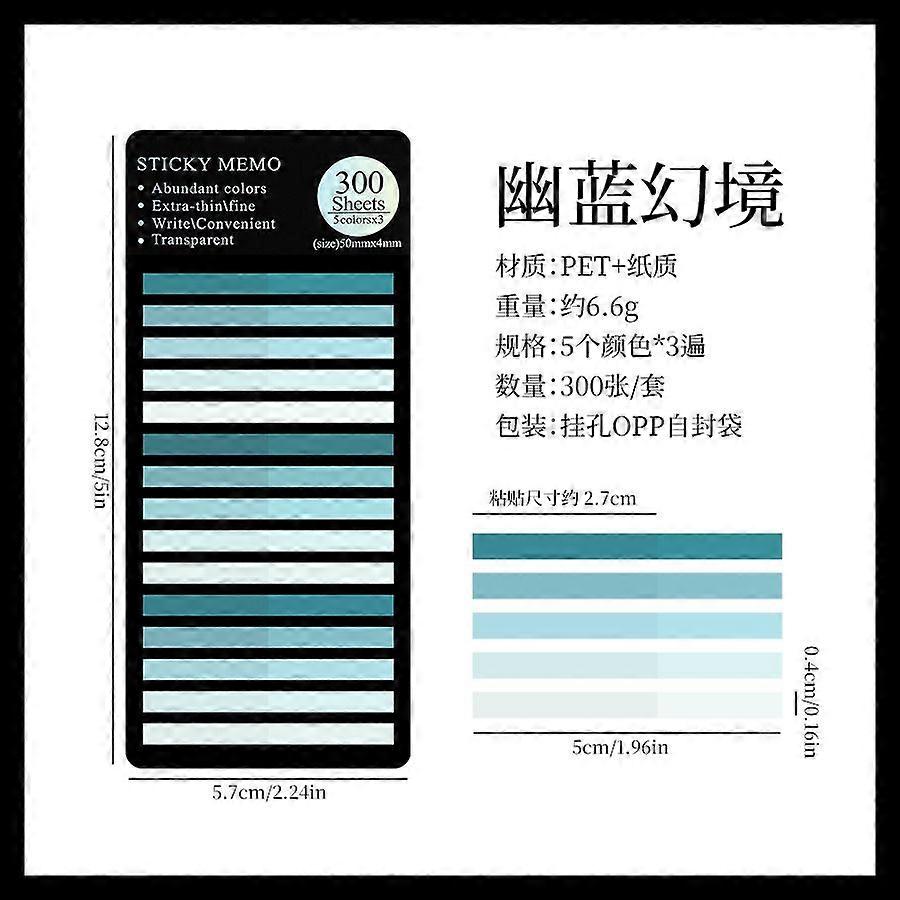 1800pcs Long Strip Index Tabs For Book Annotation Sticky Page Markers For Journals Notebooks Textbooks And Office Use C