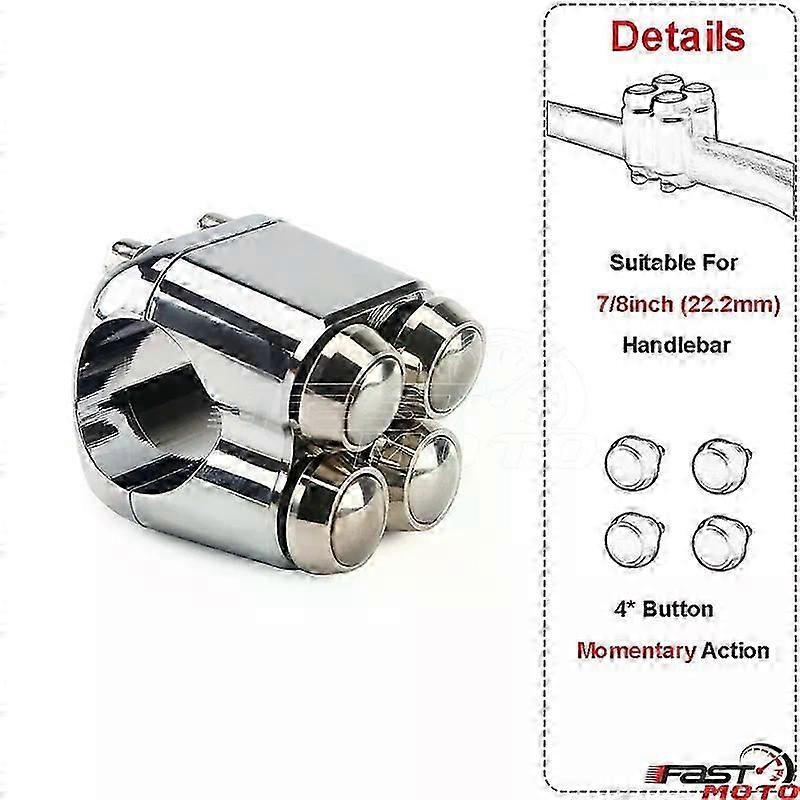 234 Buttons Motorcycle Switch 25mm 22mm Handle Bar Controller Switches Starter Horn Universal 1" Handlebar Switch Cafe Racer