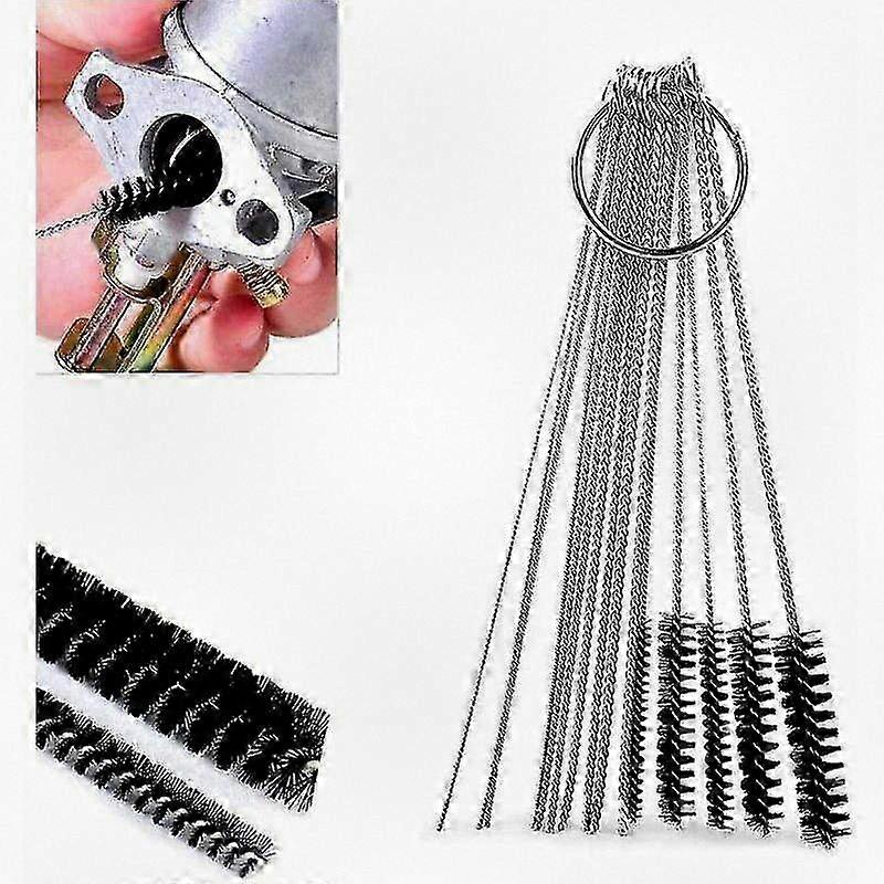 10 Screwdrivers For Adjusting The Carburettors Of Small 2-stroke Engines Of Chainsaws And Similar Equipment With Protective Case, Brush And