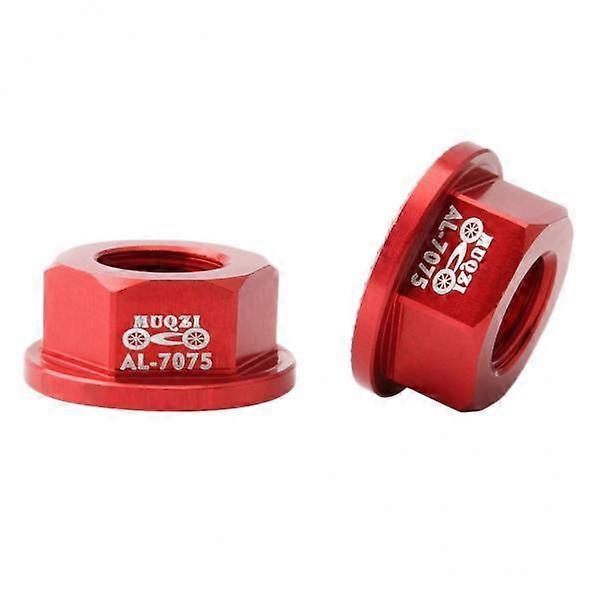 2xKids Hubs Nut M10 Πτυσσόμενη ισορροπία Bike Wheel Hubs Axle Nuts Red