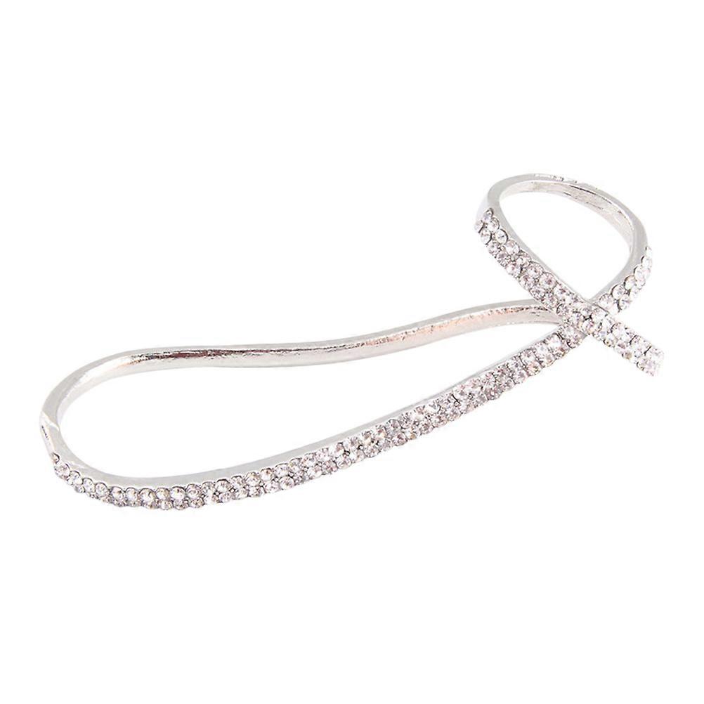 Knuckle Rings Women, Elegant Multi-Layered Palm Cuff Style