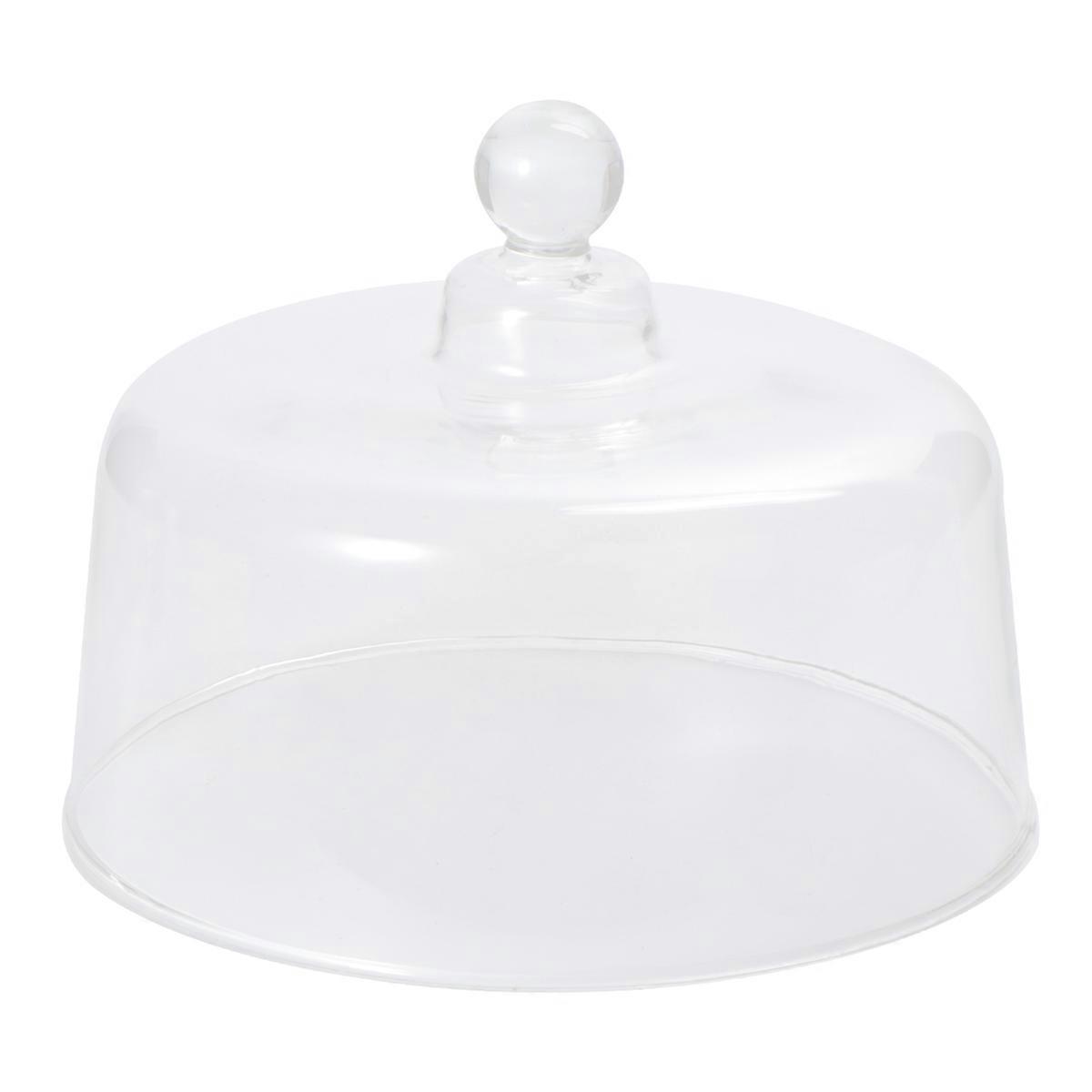 Transparent Glass Cake Cover Dome for Cakes, Desserts & Fruits Elegant High Transparency Display with Convenient Handle Design for Parties and Home