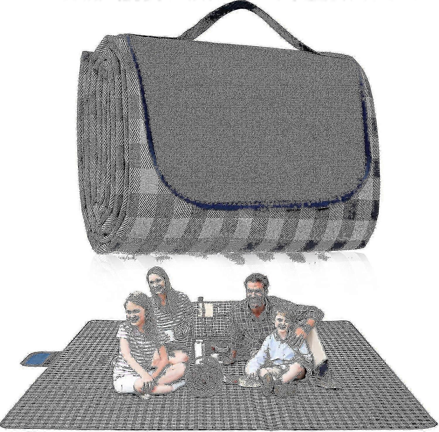 Picnic Blanket Waterproof, Extra Large Picnic Blanket 200 X 200 Cm, Camping Beach Picnic Blanket, Picnic Mat Washable Foldable, Camping Accessories Fo