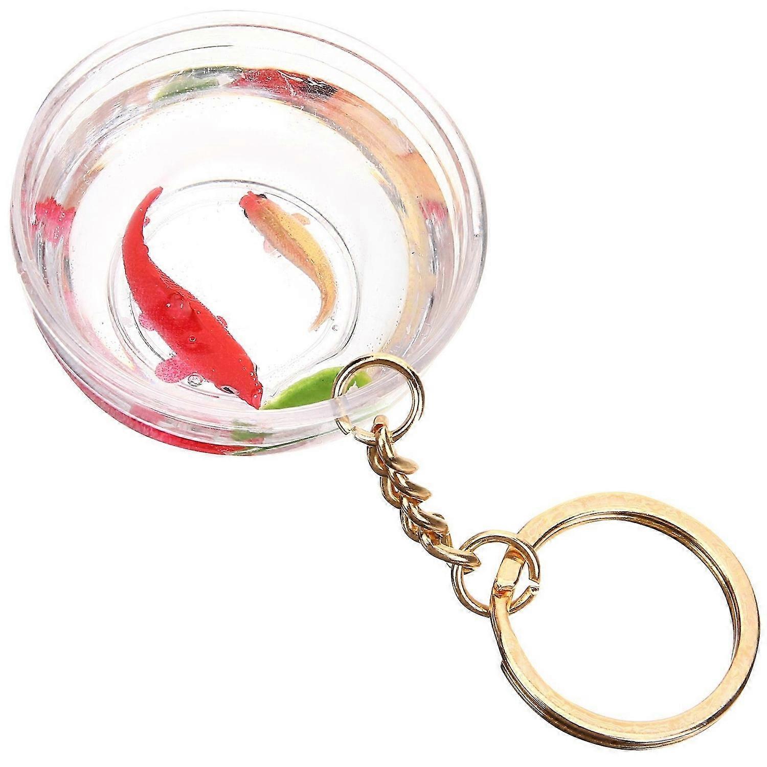 Goldfish Keychain Funny Key Chain Key Ring Backpack Bag Hanging Decoration