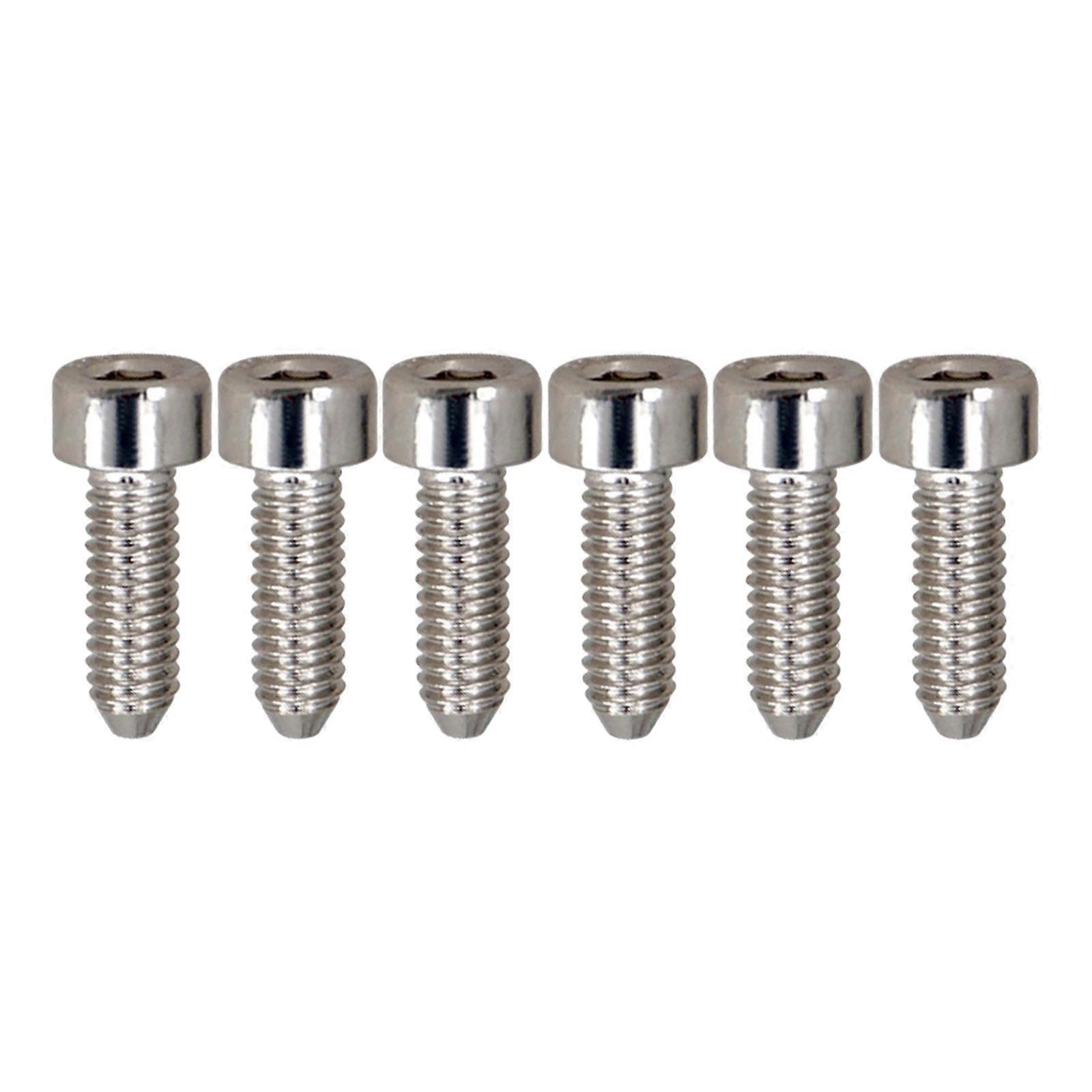 6Pcs Iron Guitar Bridge Saddle Screws Hexagon for Pickguard Bracket Electric