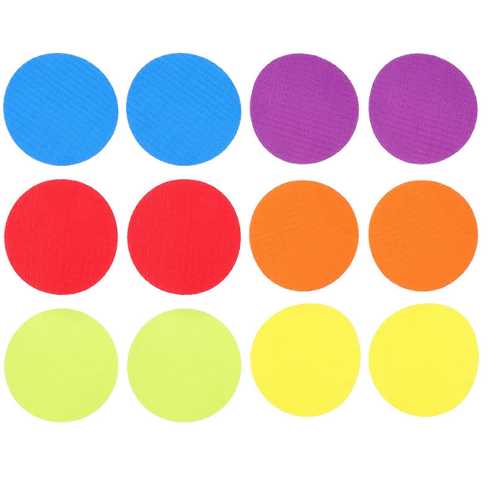 30pcs Round Carpet Spot Markers, Wear Resistant Classroom Dots for Teaching Activities, Easy to Paste and Remove