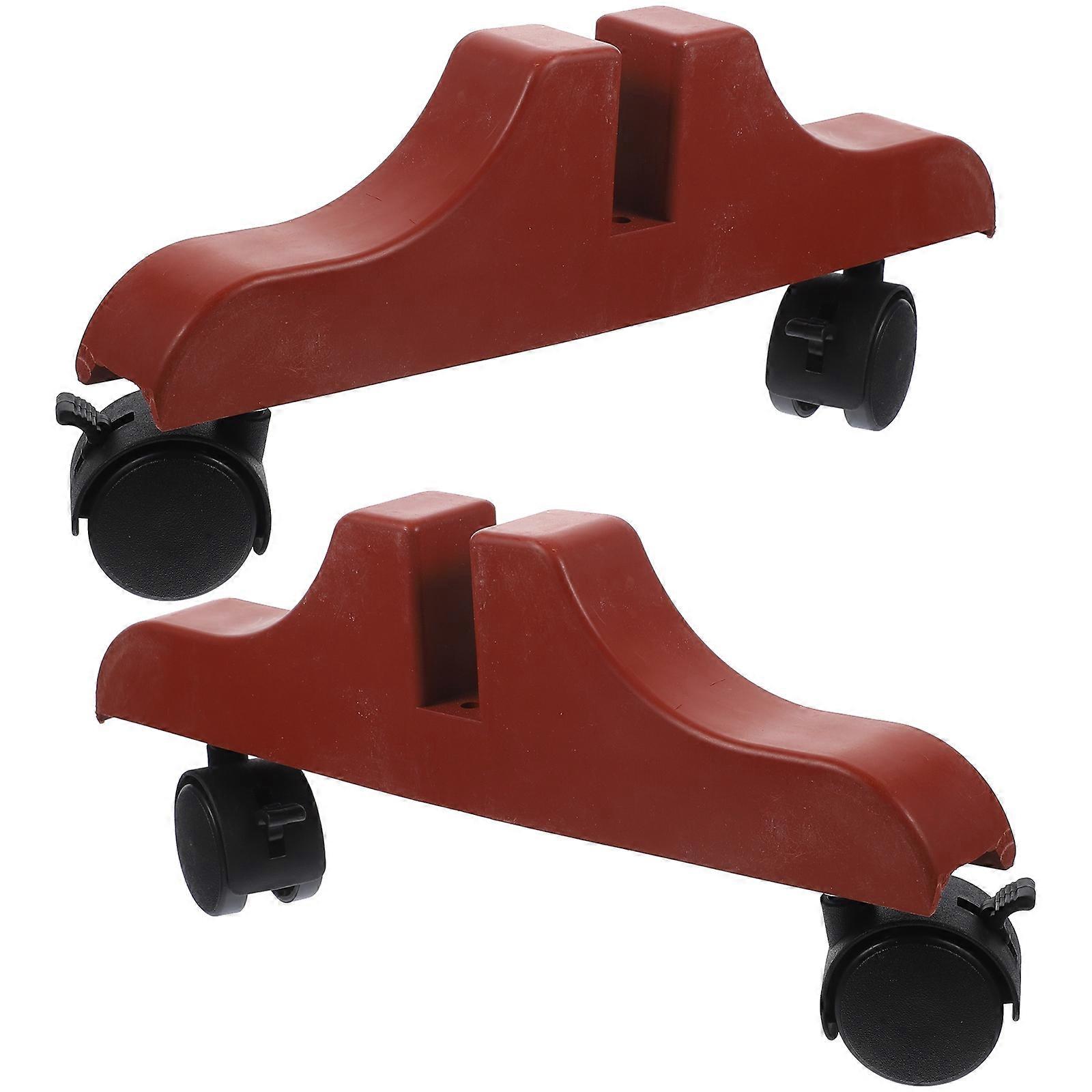 Sliding Base Room Divider Stand for Installing Screens 2Pcs Plastic Roller Support