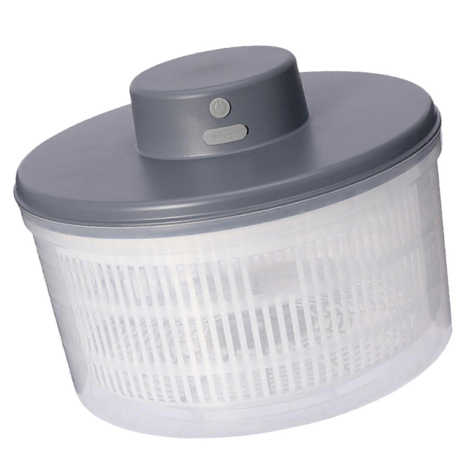 Large Multifunctional Electric Salad ner Rechargeable Fruit Drainer Drying