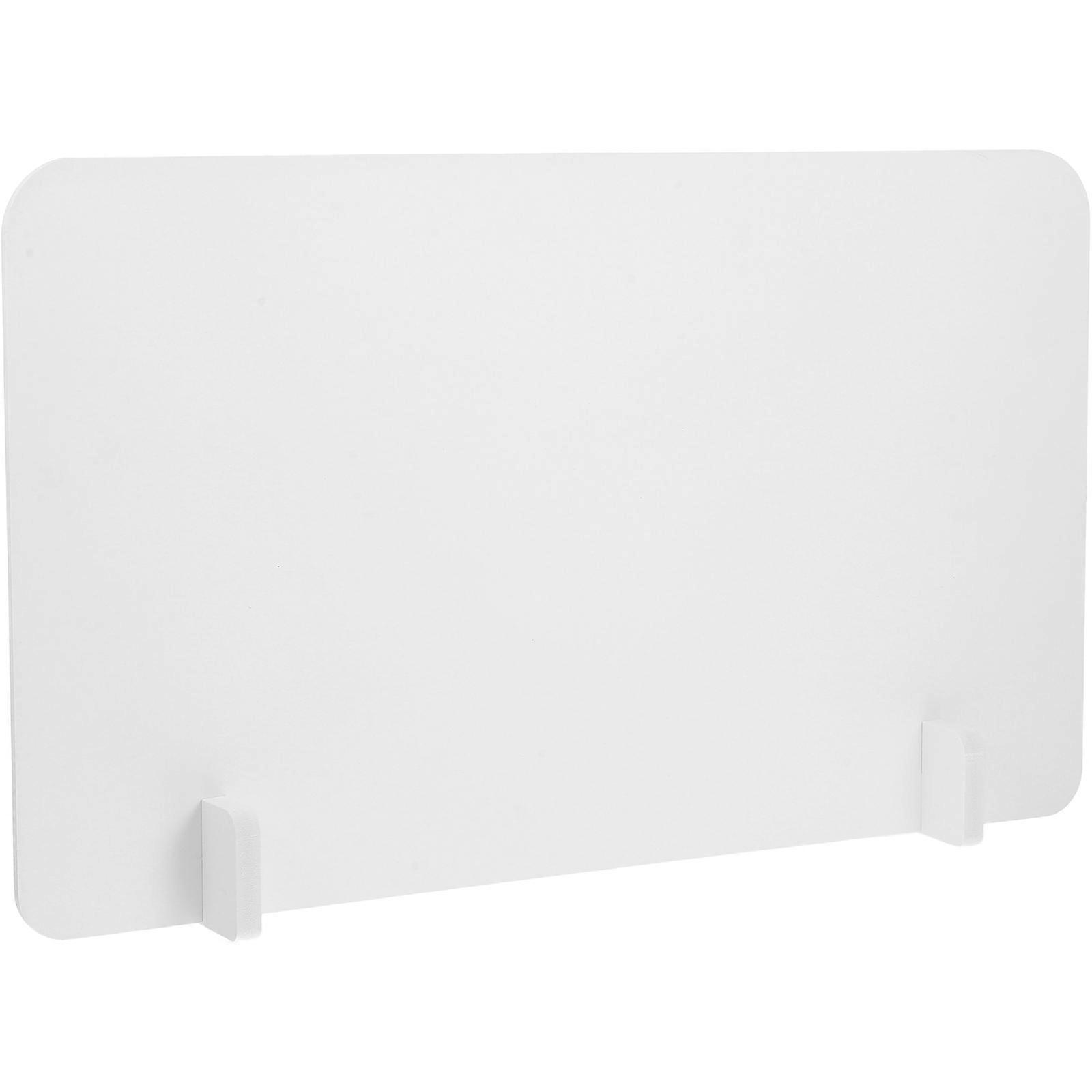 Privacy Dividers for Student Desks Stylish Desk Screens with Base for Secure, Stable Classroom Use White