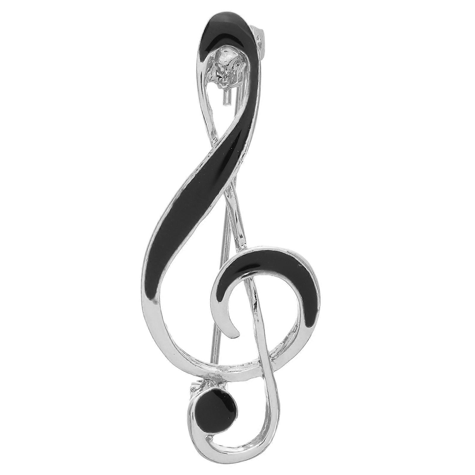 Music Note Brooch Pin Zinc Alloy Enamel Lapel Badge Pinback Design for Suits, Shirts & Backpacks Unique Musical Instrument Pattern