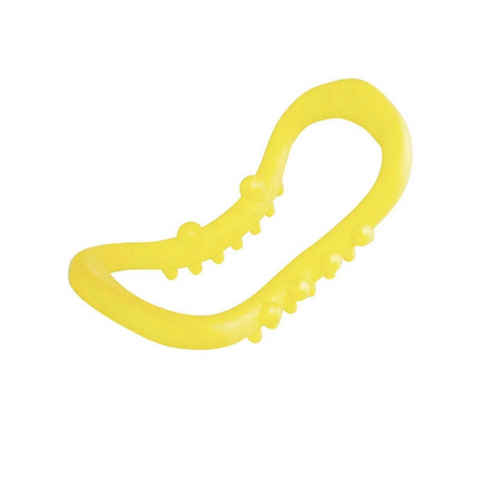 Yoga Circle Soft Pilates Ring for Stretching and Massage, Fitness Circle for Home Workout, Yellow Color, Durable Material
