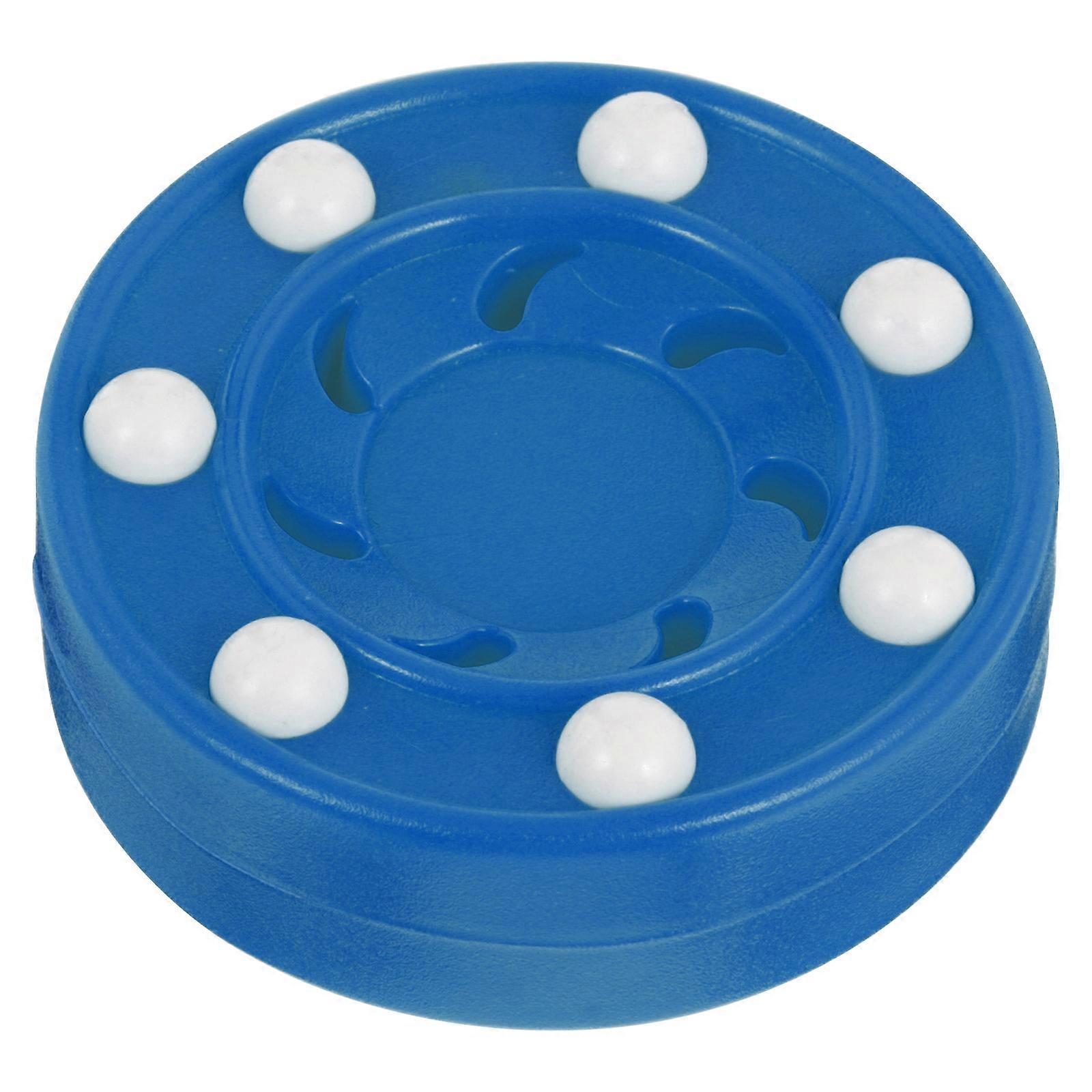 Blue Roller Hockey Puck for Sports Use Lightweight High Density PP Material Great for Smooth Surfaces 1pc