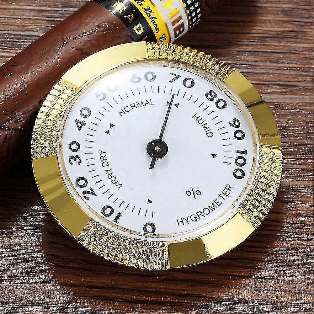 Mini Round Hygrometer for Humidor Cigar Precision Accessories Suitable for Various Brands