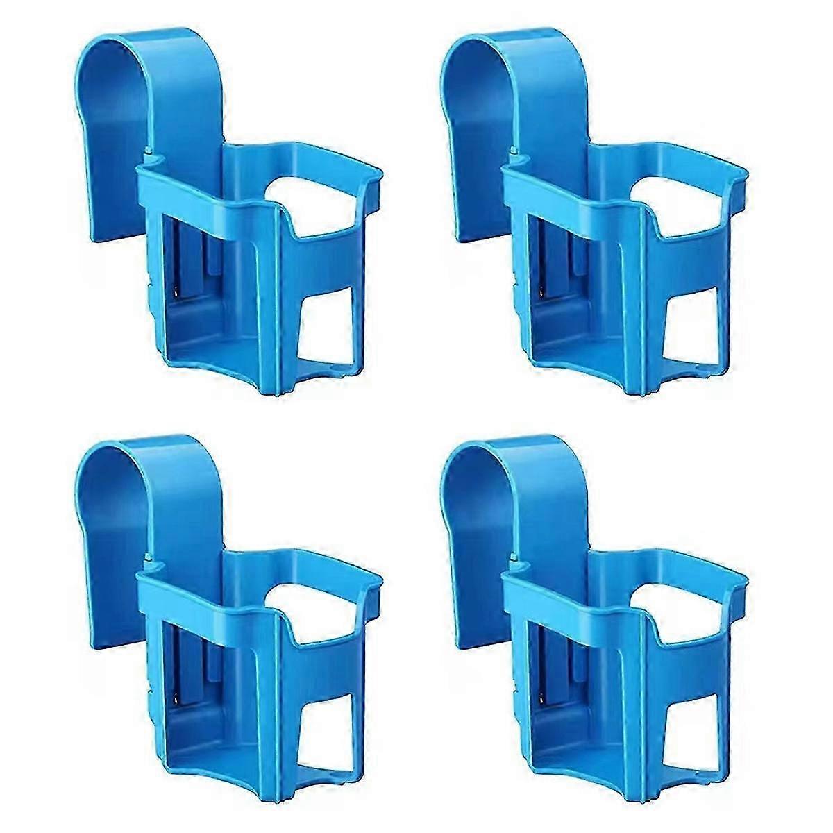 大きなフック付き4pcsブルースクエアシェルフ