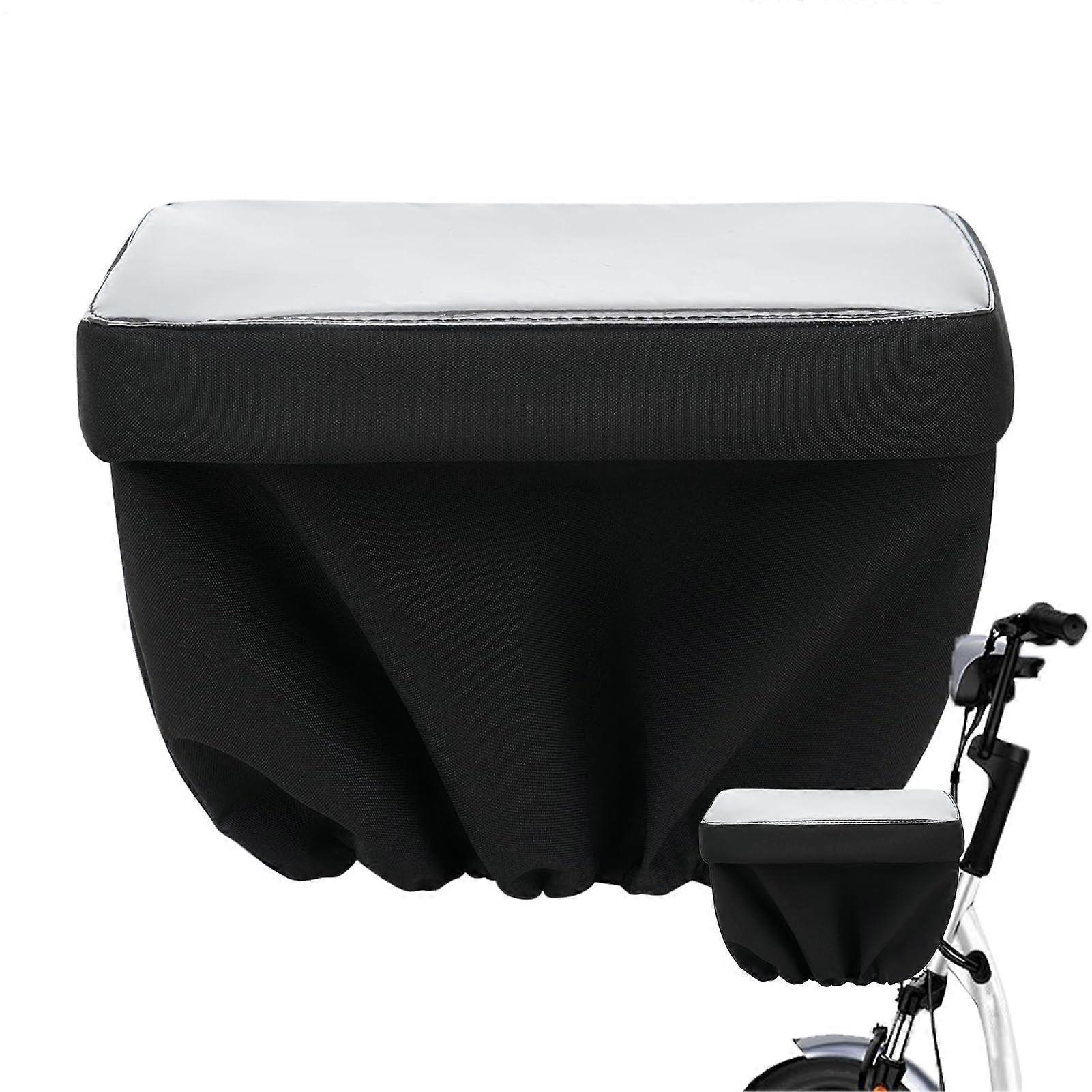 cover for rear bicycle basket  Rainproof sunshade black