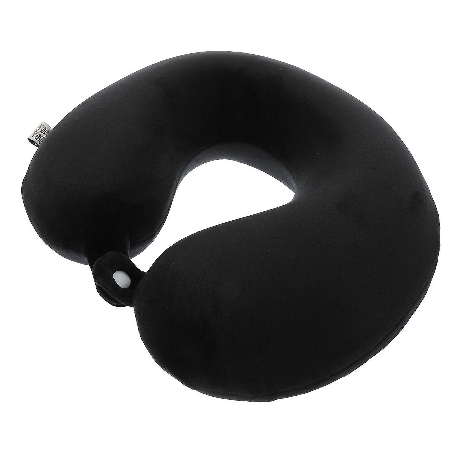 U-Shaped Travel Pillow U-Shaped Neck Supporting Pillow Travel Neck Pillow Comfortable Sleeping Innovative Buckle Design 1Pack