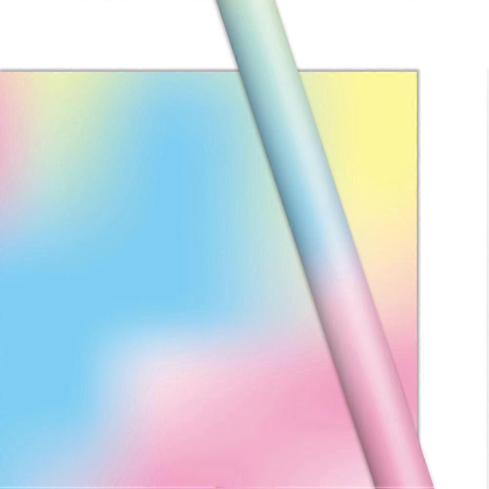 Wrapping Paper Sheets present Wraps Gradient Color Birthday Holiday Party Favors Packaging 70x50cm 10Pcs