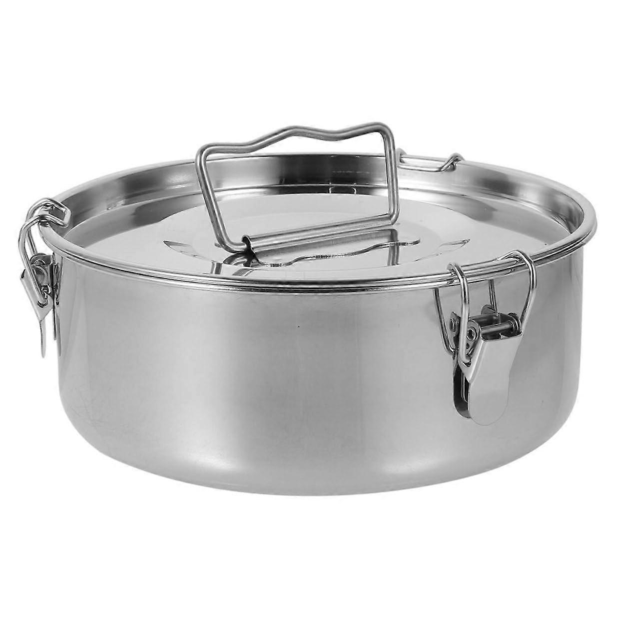 Flan pan with lid Multifunctional flan pan for pressure cookers for cakes and steamed dishes Even heat distribution and easy durability