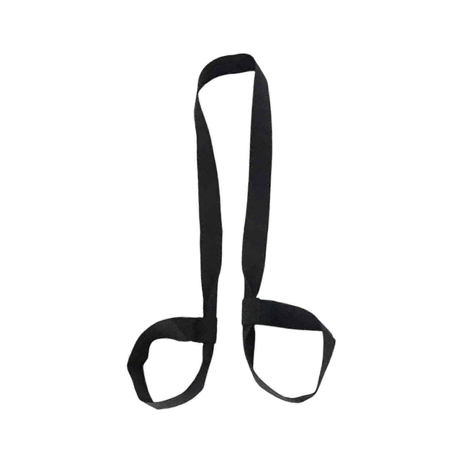 Yoga Mat Strap - Multipurpose Belt Holder for Adults - Stretch Band Yoga Carrying Strap for Outdoor Sports - Black Color