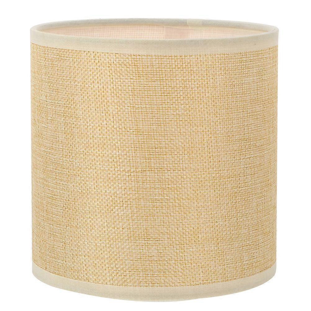 Simple Linen Lampshade for Table & Ceiling Lights – Durable, Easy to Install, Chic Home Decor for Bedroom, Hotel, Library