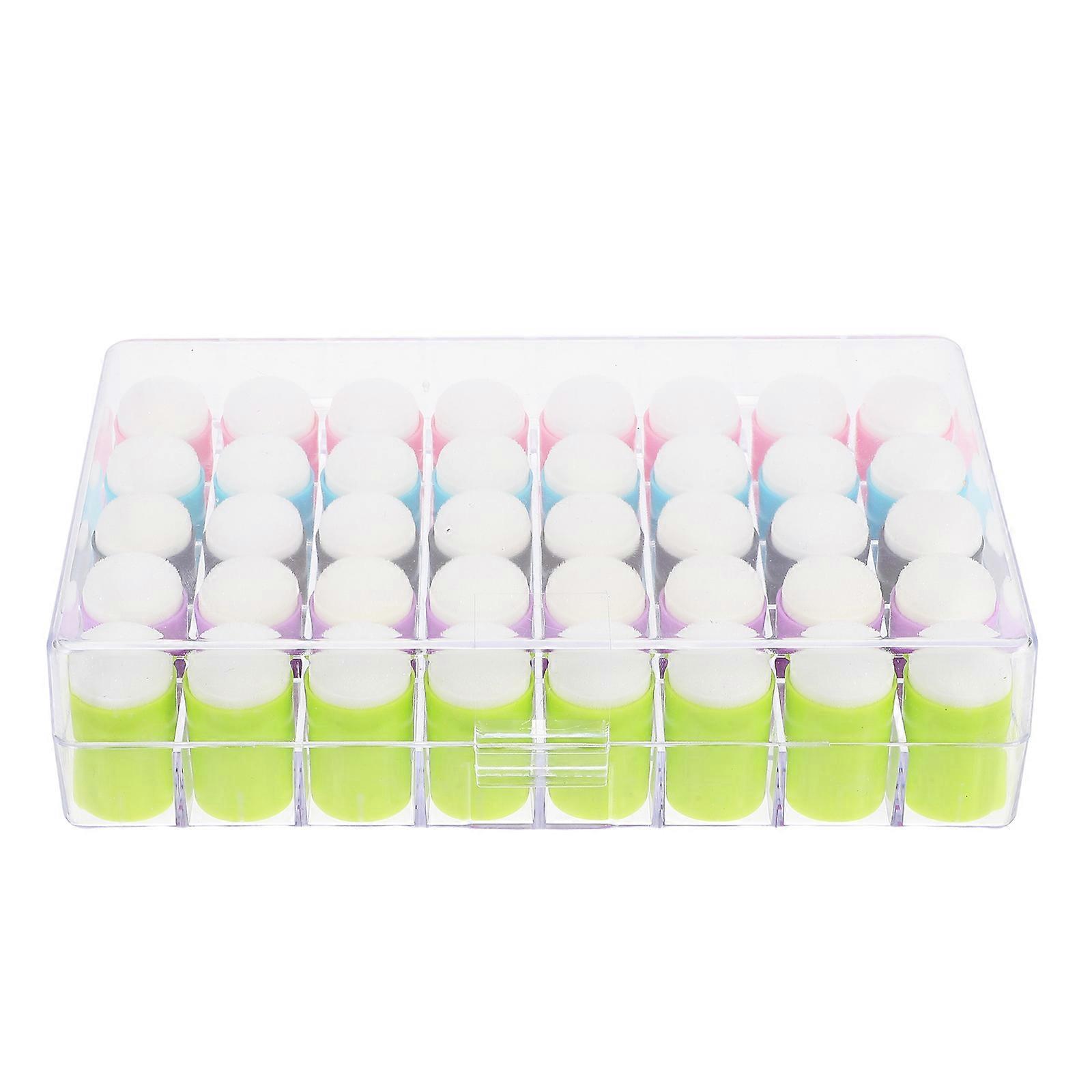 Painting Stamping Daubers Mini Handle Sponge Stamper for Kids Assorted Color Comfortable Handle 40Pcs