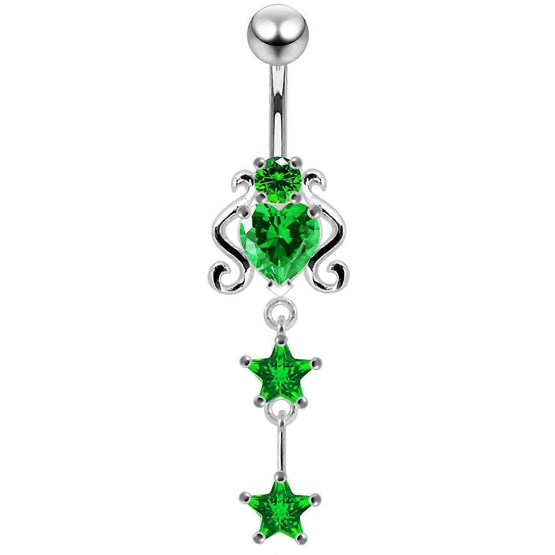 925 Sterling Silver Dangling Belly Ring