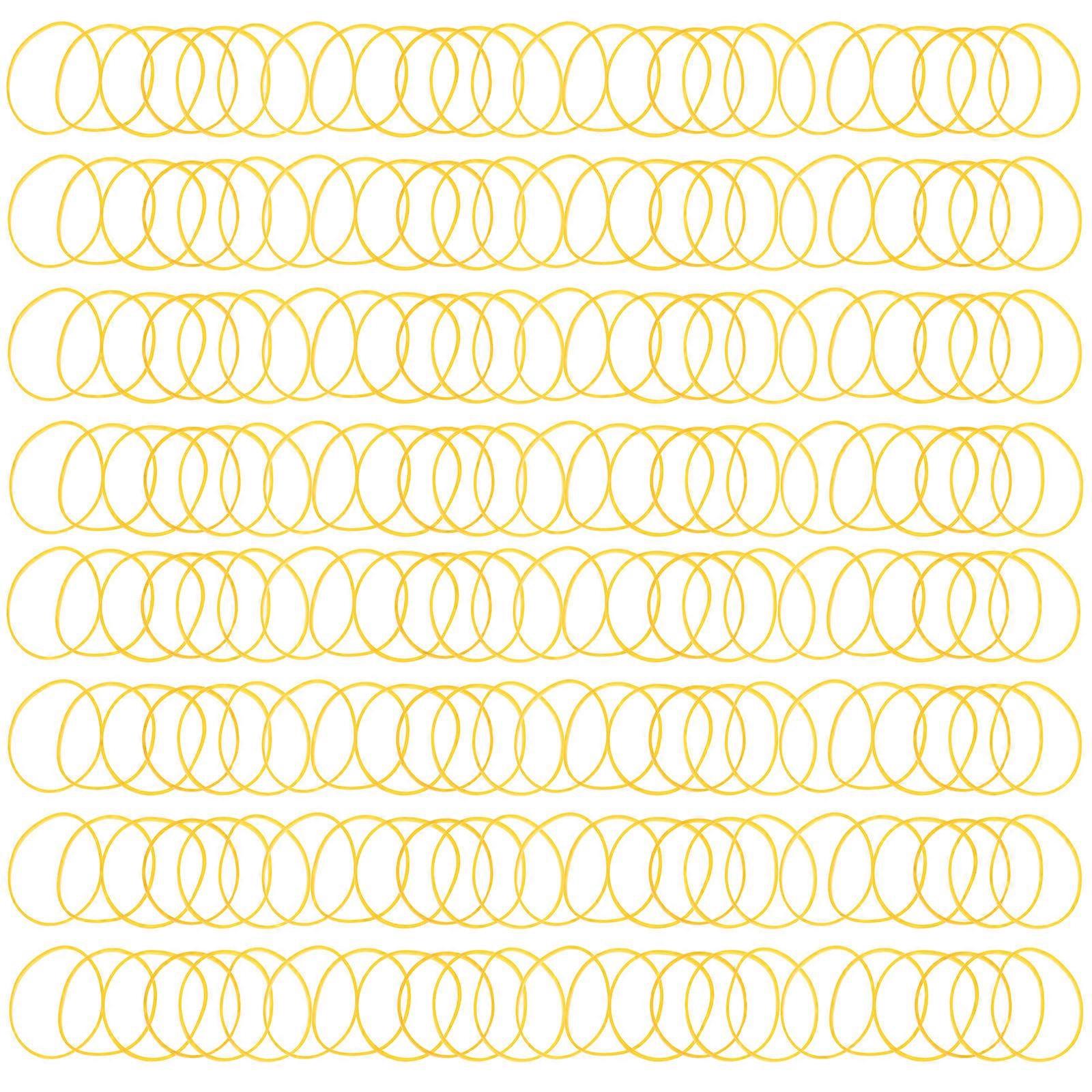 Thick Rubber Rings Heavy Duty Elastic Bands Orange 5X5CM Craft Production 580Pcs