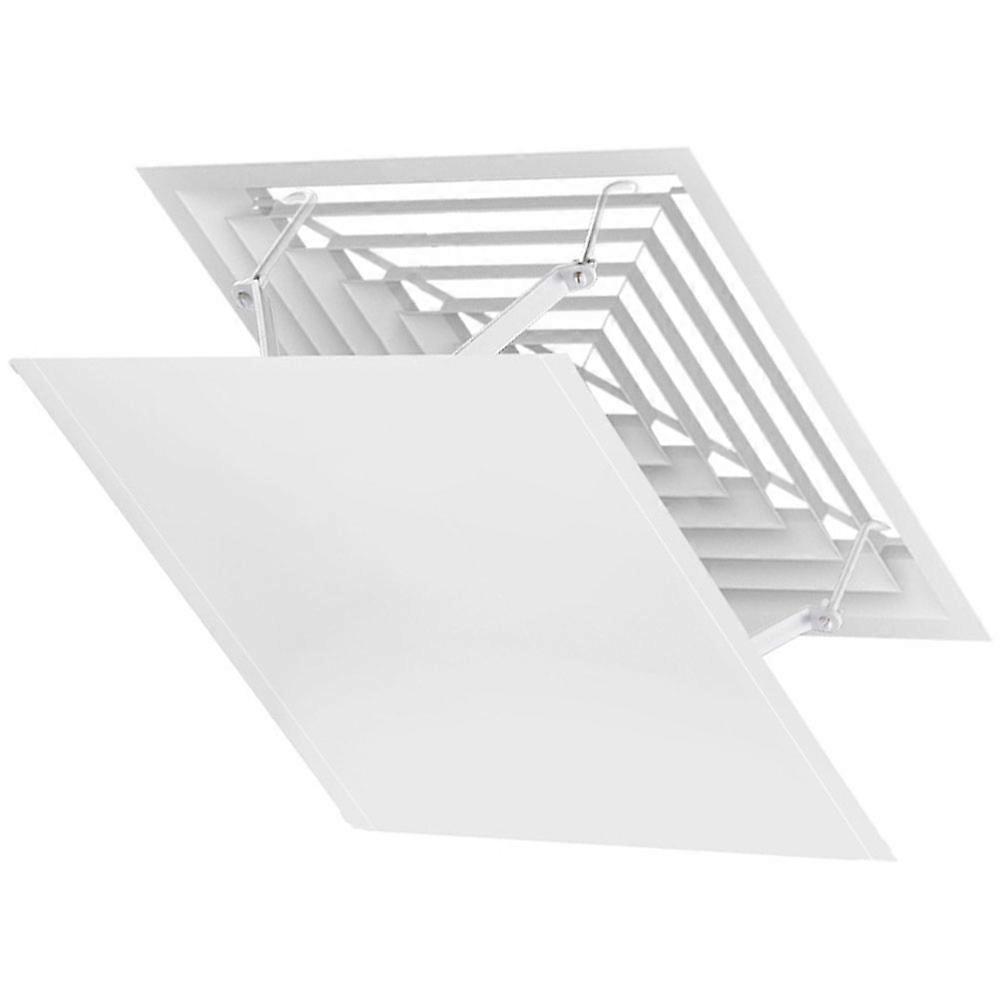 Air Conditioner Outlet Deflector Square Shape Simple Design 45.00X45.00X3.00CM White 1Pcs