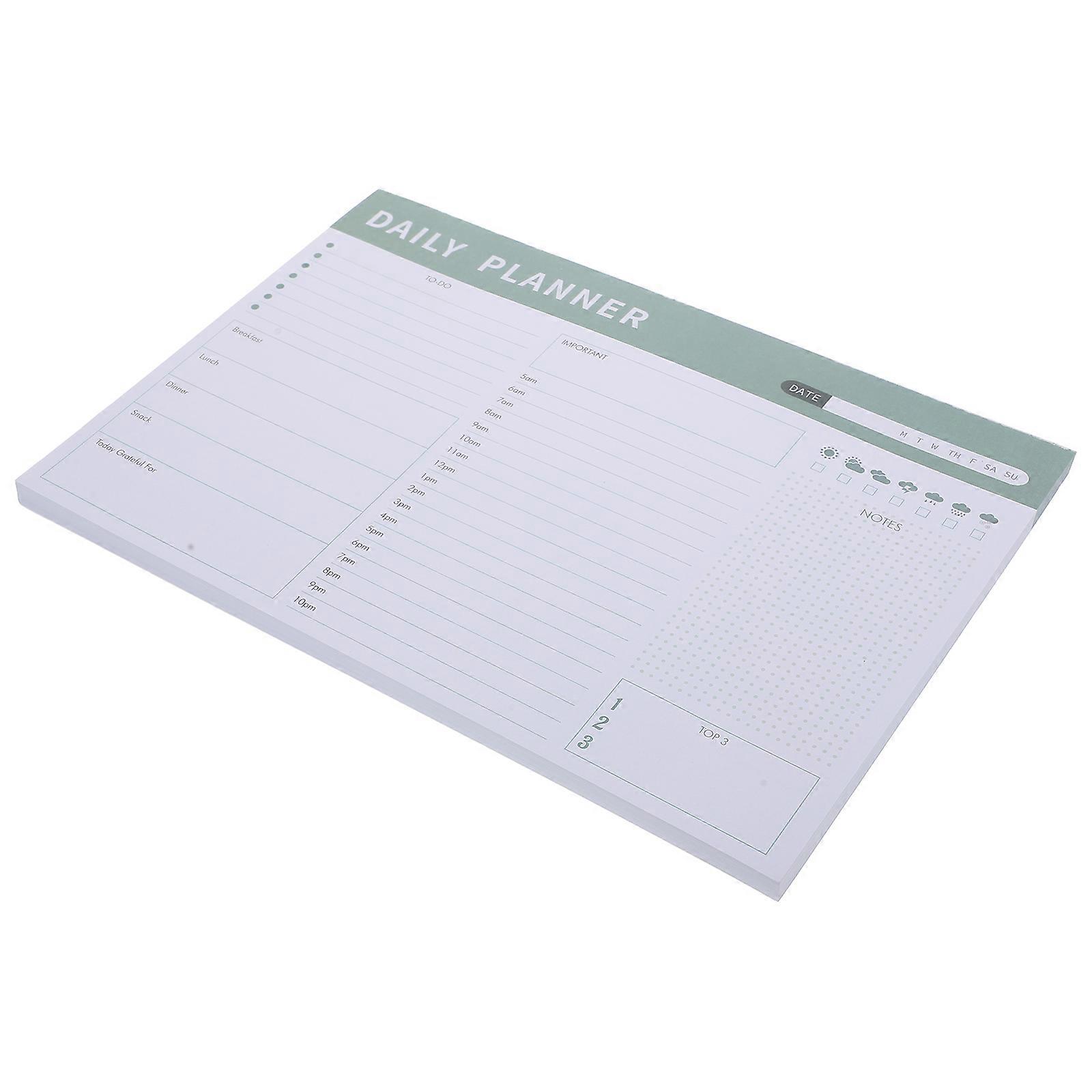 Schedule Notepad Compact Memo Pads Professionals Time Management 1Set