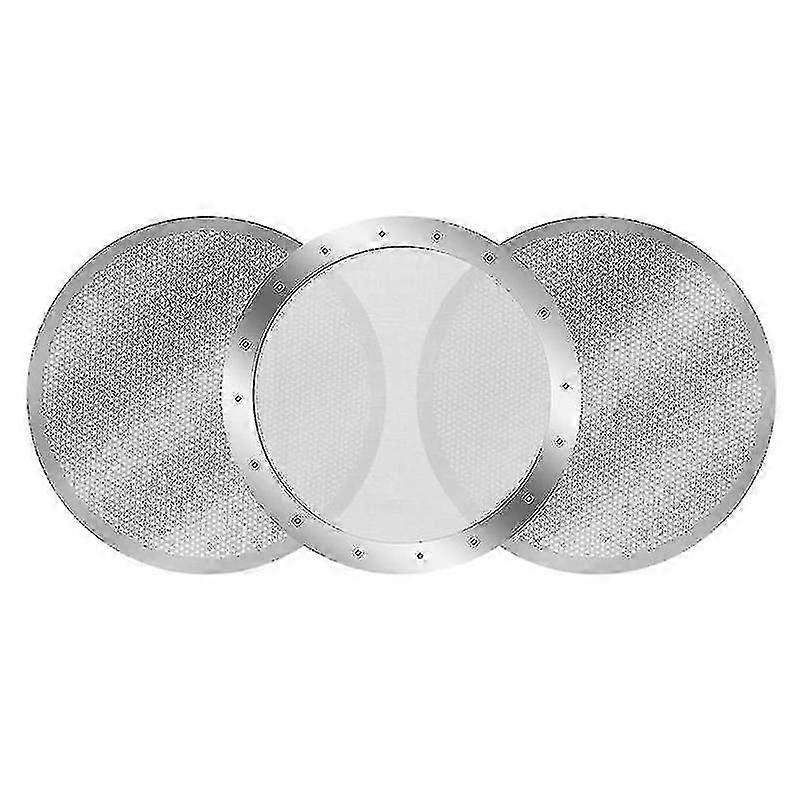 3 Pack Metal Coffee Filter Mesh Compatible With Aeropress Coffee Maker, Silver