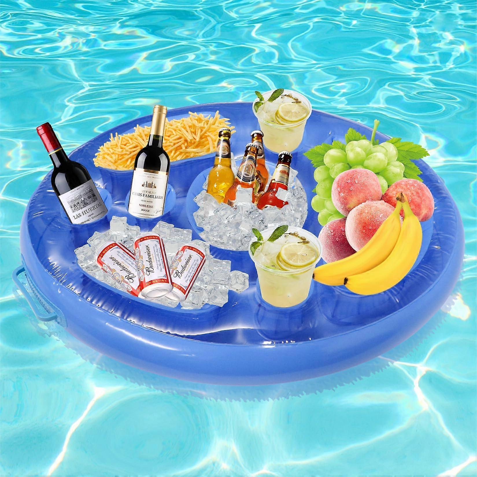 1pcs inflatable floating cup holder, large capacity
