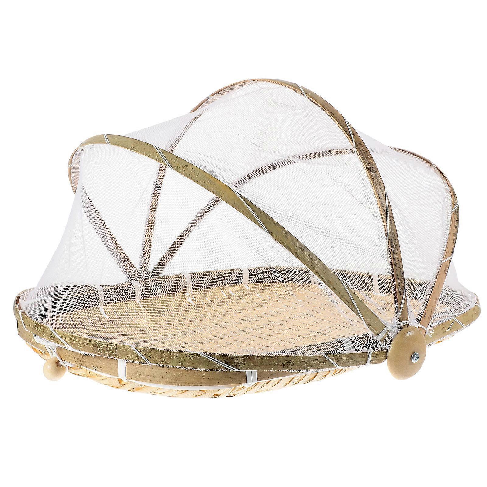 Storage Basket Multi-purpose Rustic Style For Barbecue Non-deformable Natural 1Pack