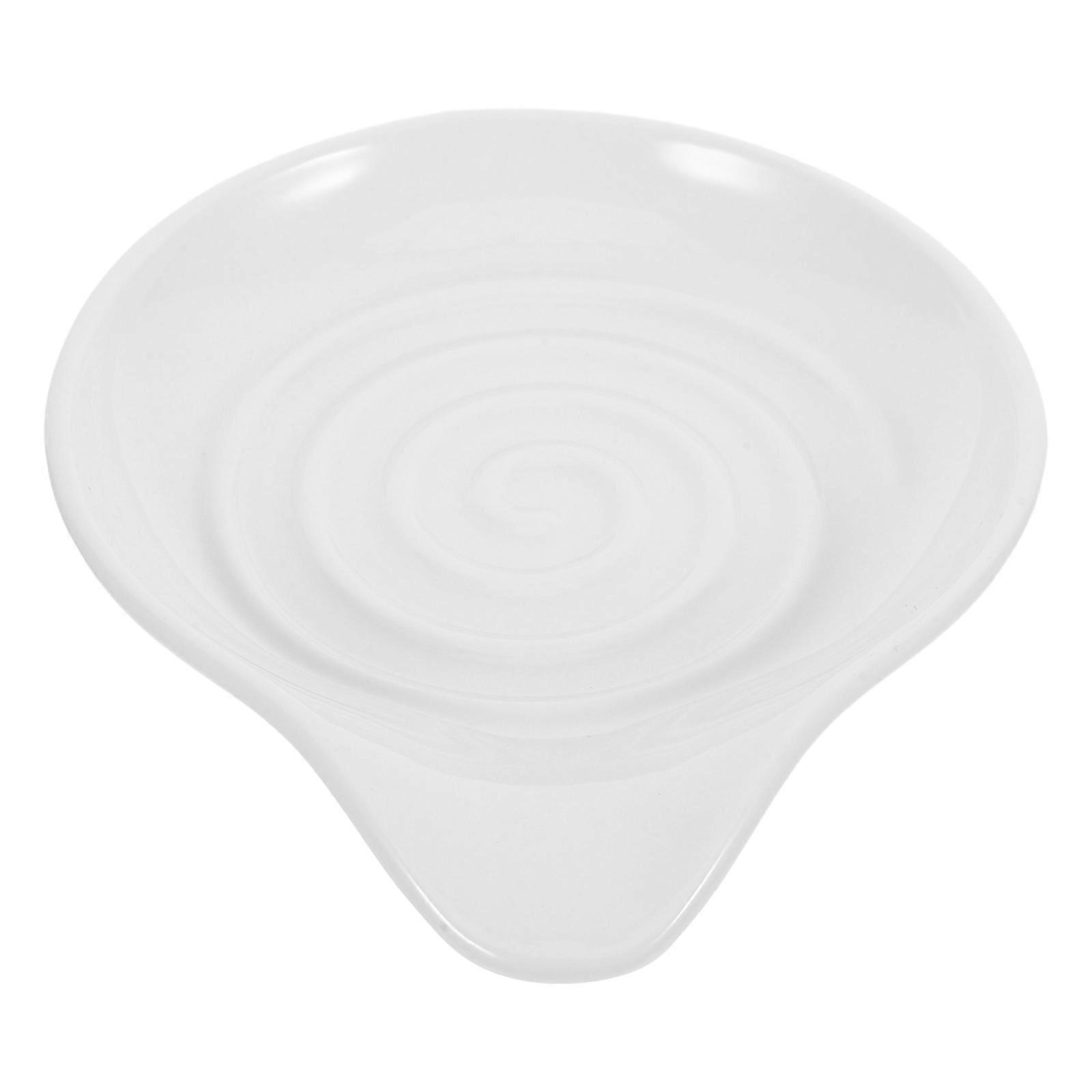 Buffet Spoon Holder Ceramic Material Rectangular Shape For Kitchen Organization 1Pcs