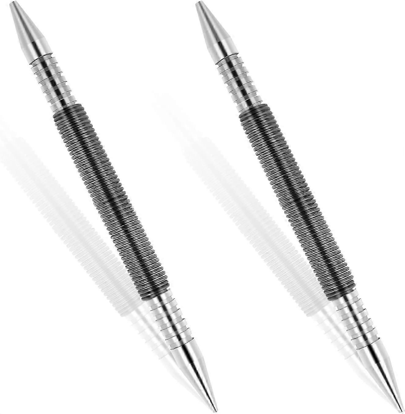 2-Pack Spring Nail Setter - Dual-Head Hammerless Tool for Siding & Door Pin Removal with 3500 PSI Force, Compatible with Various Brands