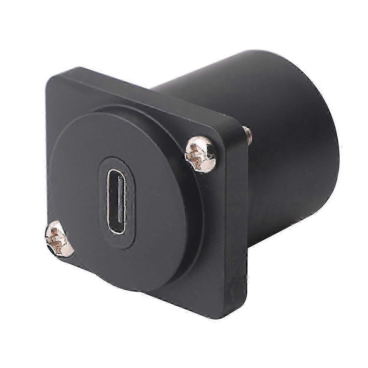 USB USBC Type C Typec Hun-til-Hun F-F Panelmonteringsforlænger Rund Adapter