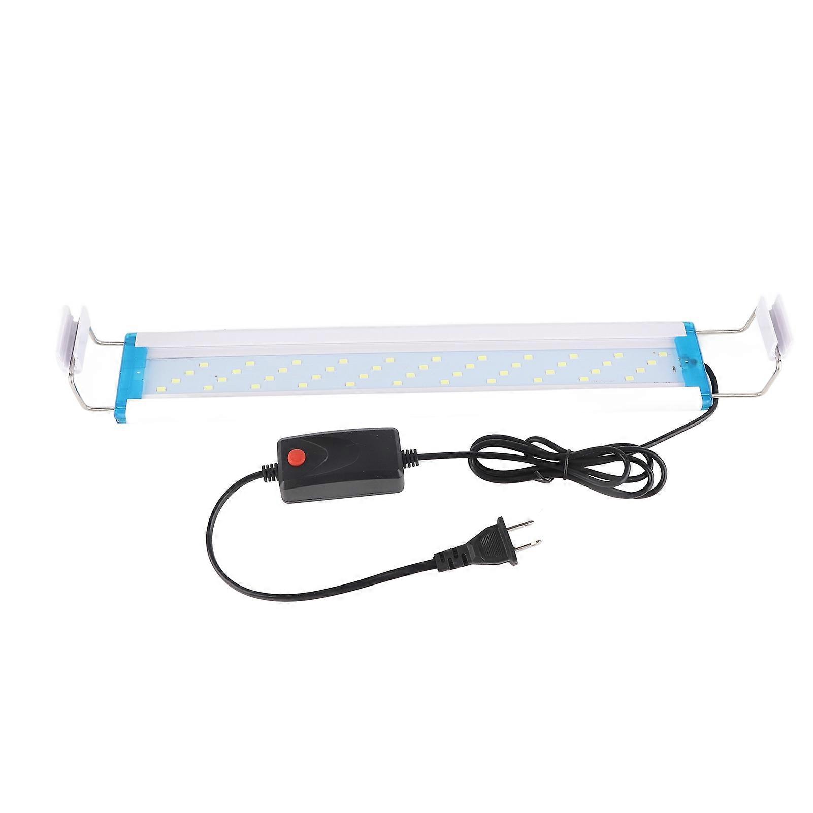 UltraThin Aquarium Light 32 LED Beads Fish Tank White Lighting Lamp ClipOn US Plug 110V