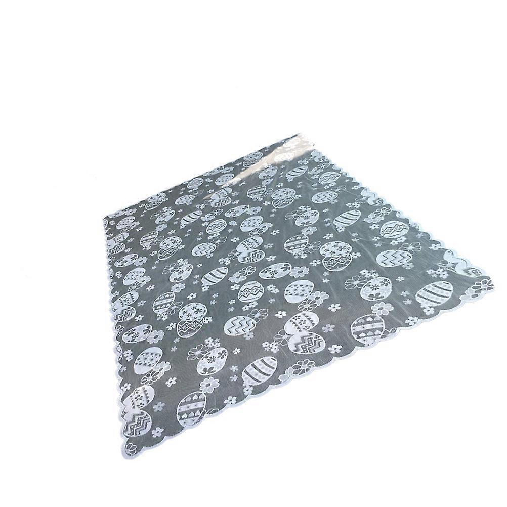 Easter Printed Table Cover Rectangle Shape Reduce Noise Home Decoration Polyester 1Pack