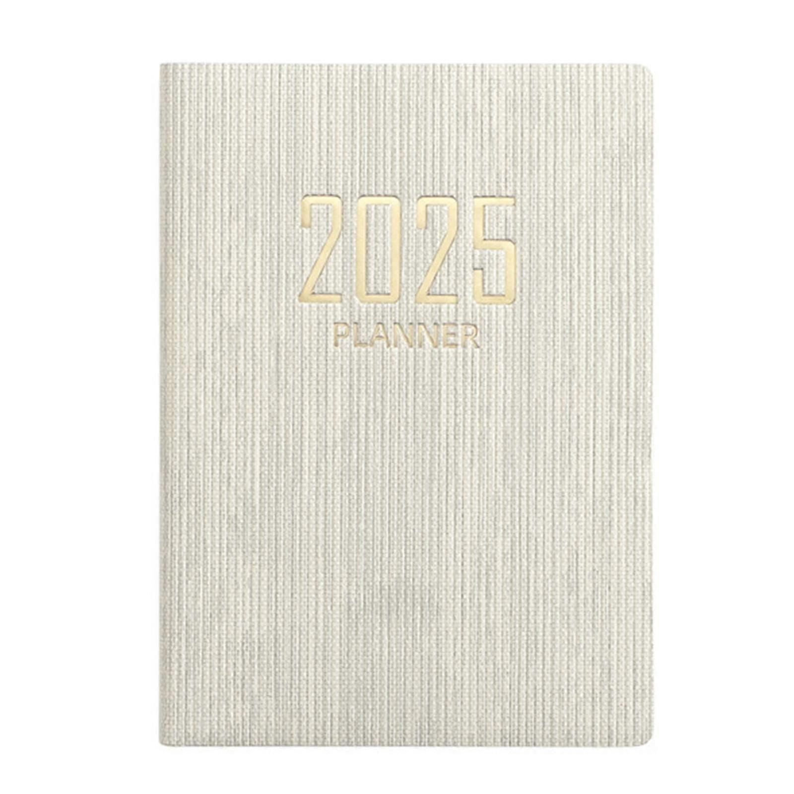 2025 Pockets Planner Agenda Book A7 Schedule Notebook Portable Journaling Notebooks Daily/Weekly/Monthly Planner Red