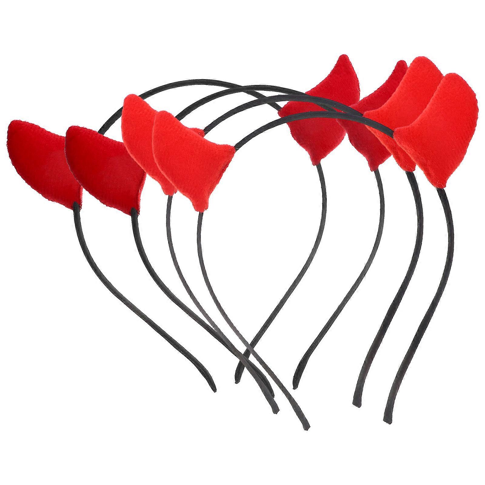 Horns Headband Set for Halloween Cosplay – Lightweight Red Design for Themed Parties & Photo Props