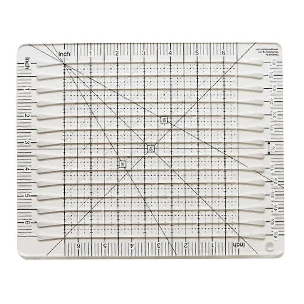 NäHlineal 6-Inch Cloth Cutting Ruler for Quilting & Patchwork Tools, Fabric Cutter Accessories for DIY Projects