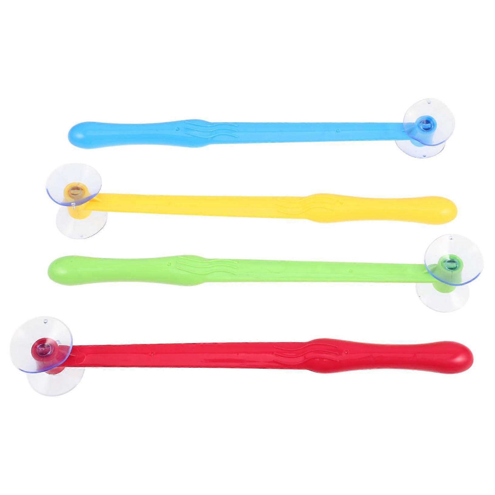 4-Piece Colorful Toddler Hammer Toy with Suction Cups for Skill Development and Family Interaction