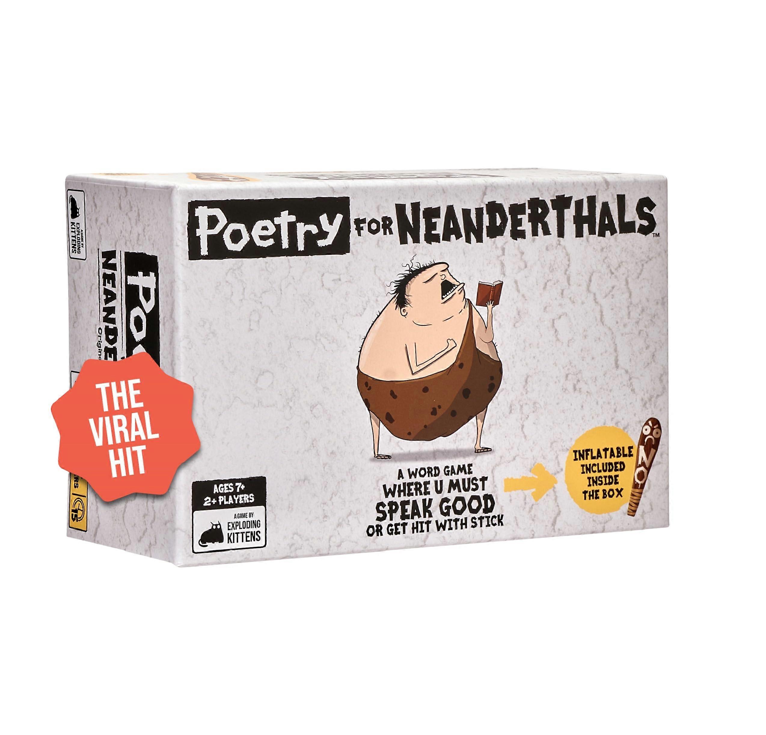 Poetry for Neanderthals Card Games for Adults, Teens Kids Fun Family Games Single