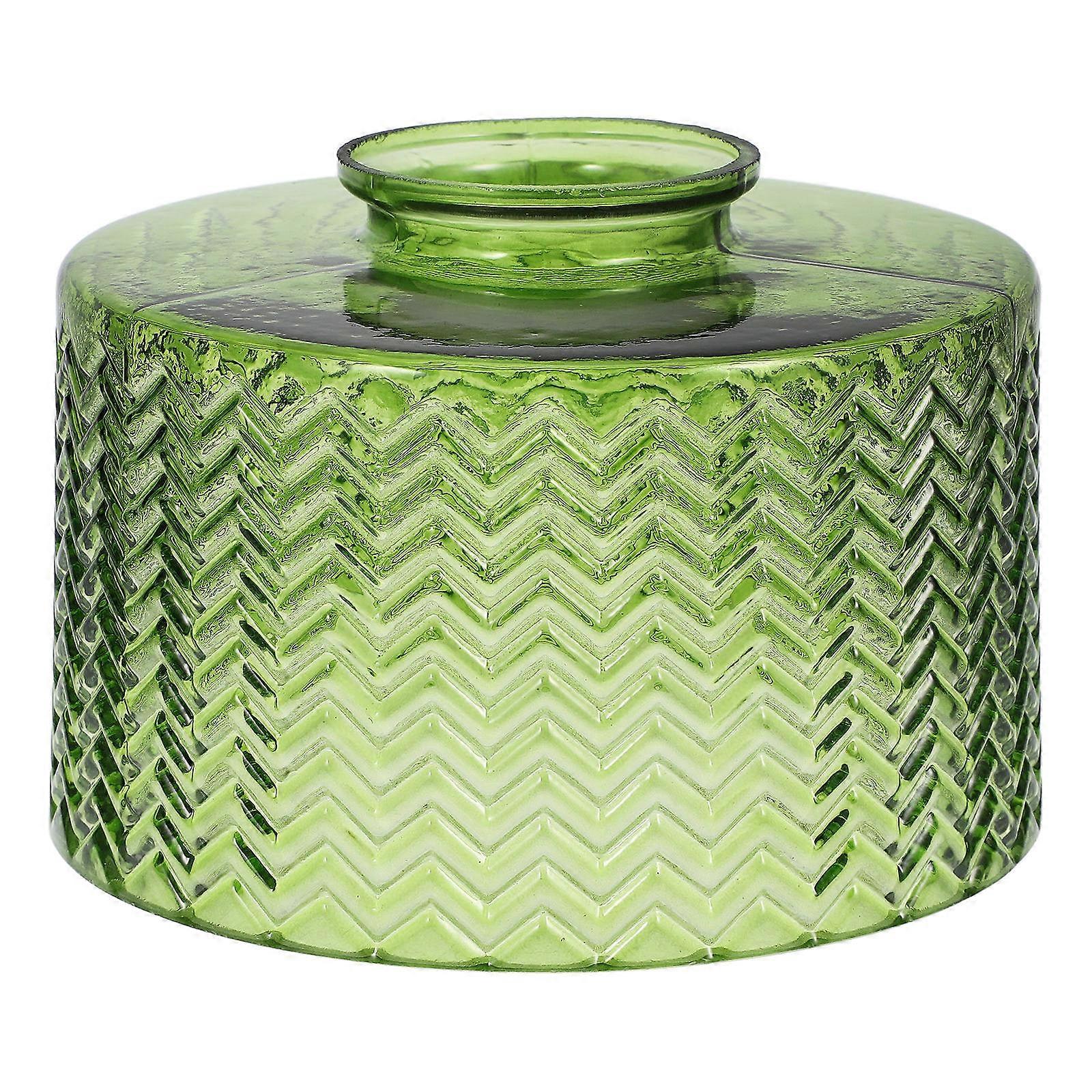 Small Glass Lamp Shade Creative Hanging Lampshade for Counter Green Color 1Pack