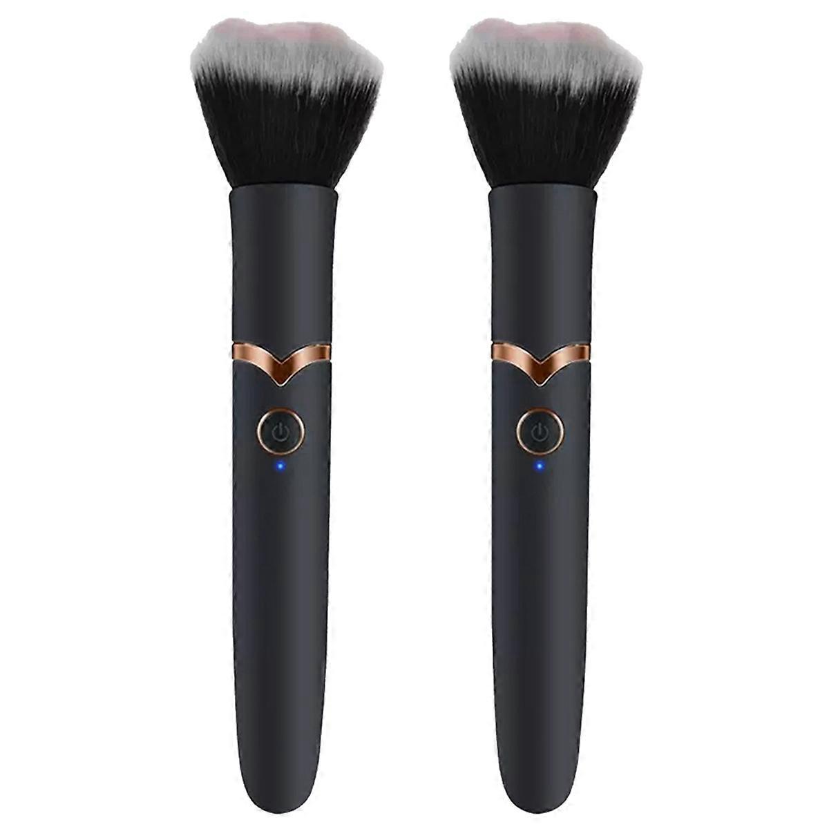 Cosmetics Makeup Blending Brush with 10 Vibration for Quick Electric