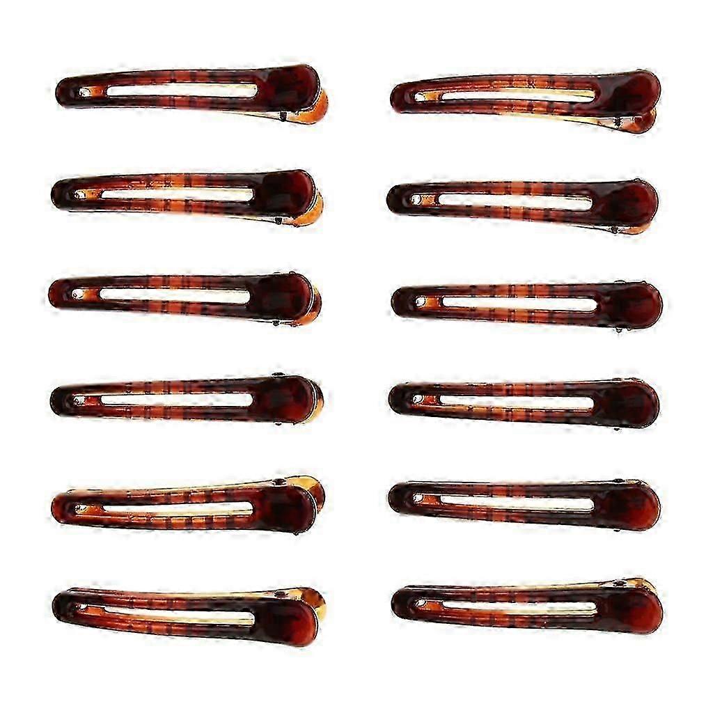 12x Salon Alligator Clips Non-slip Duckbill Clips Diy