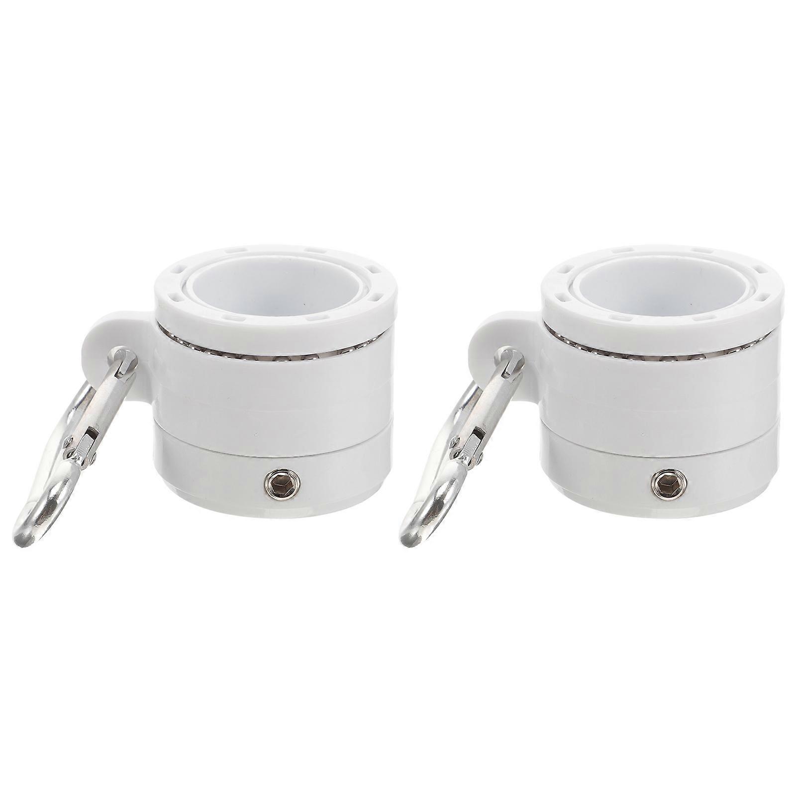 Garden Flagpole Clips Rotating Flag Ring Durable in Harsh Weather for General Users 5x38cm 1Set