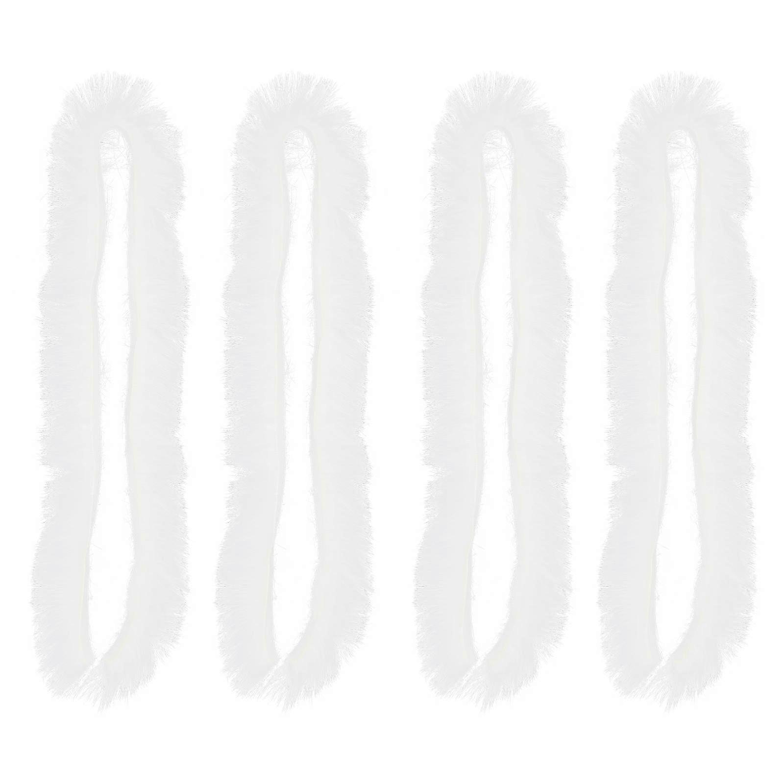 Shaggy Fabric Faux Fox Fabric Headwear Design Artificial Trimming 4Pcs